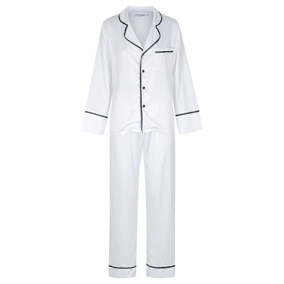 Satin Personalised Pyjama Winter Set - Long Sleeve & Long Pants