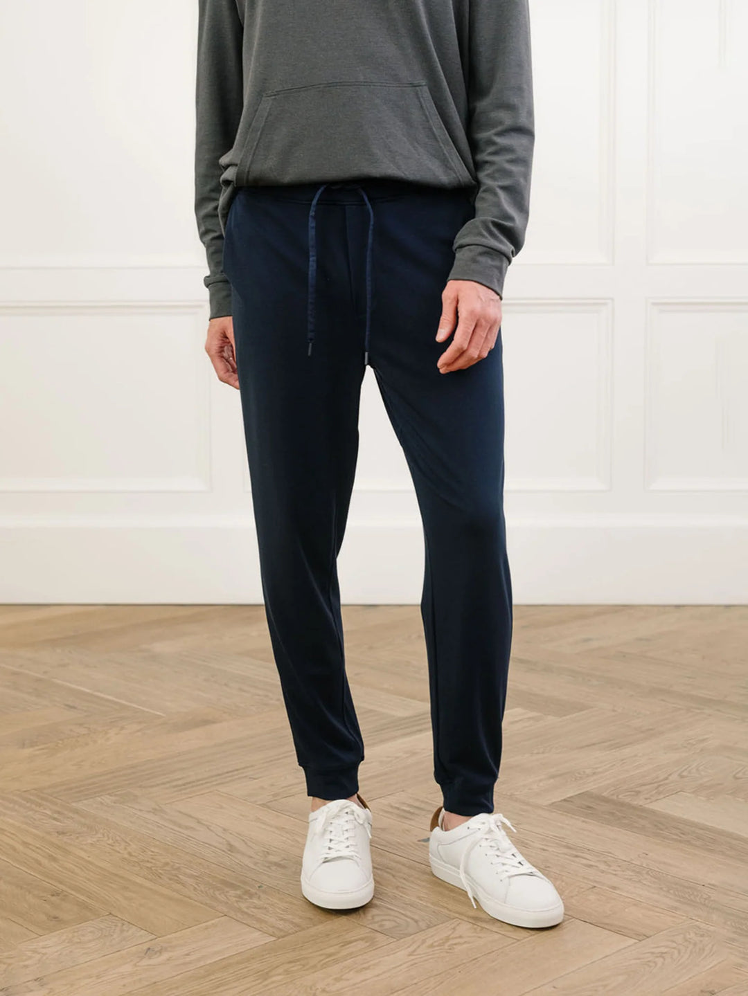 Men's Ultra-Soft Bamboo Track Pants - Navy