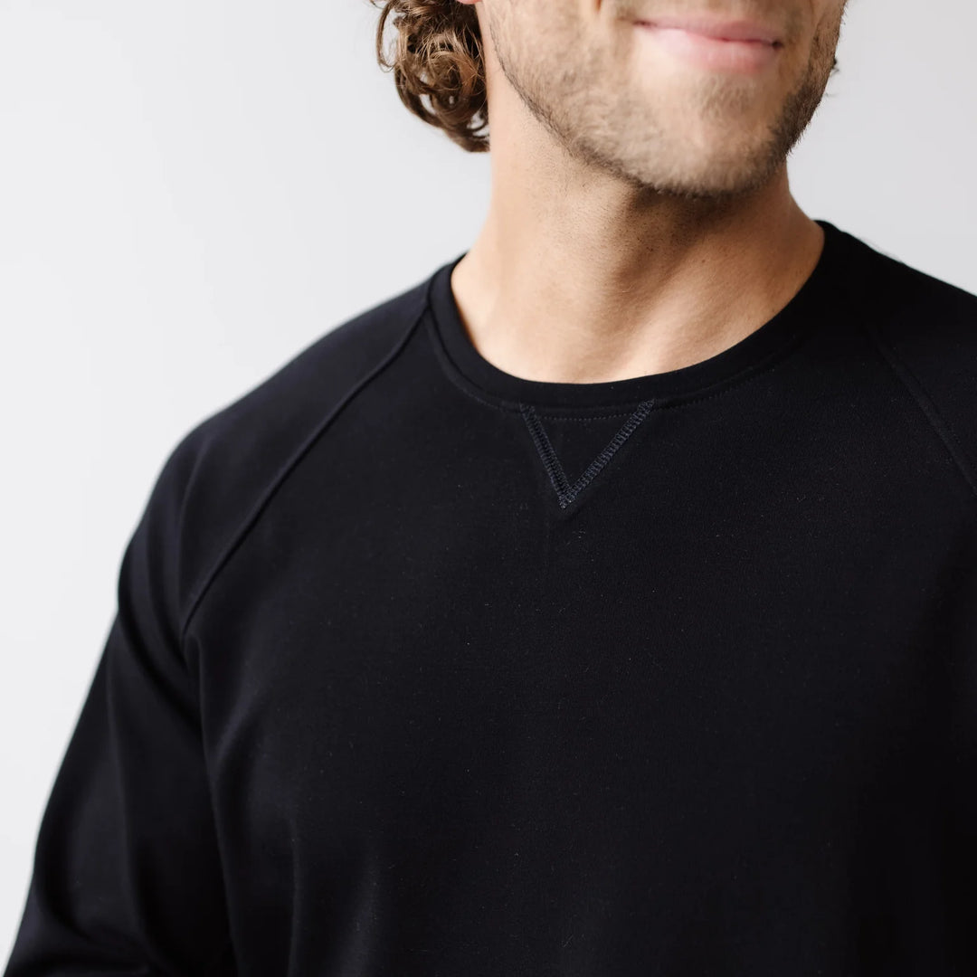 Men's Ultra-Soft Bamboo Jumper - Black