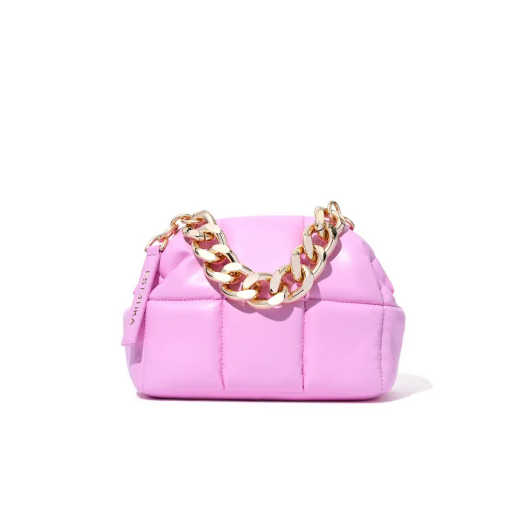 Estetika - The BABEE - Pink Quilted Makeup Clutch Bag