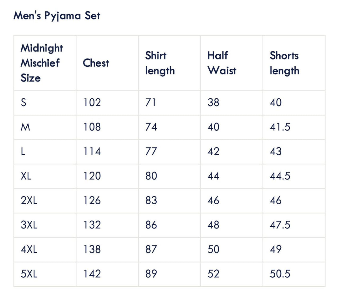 Men's Satin Personalised Pyjama Set - Cotton Shirt with Gingerbread Print Shorts