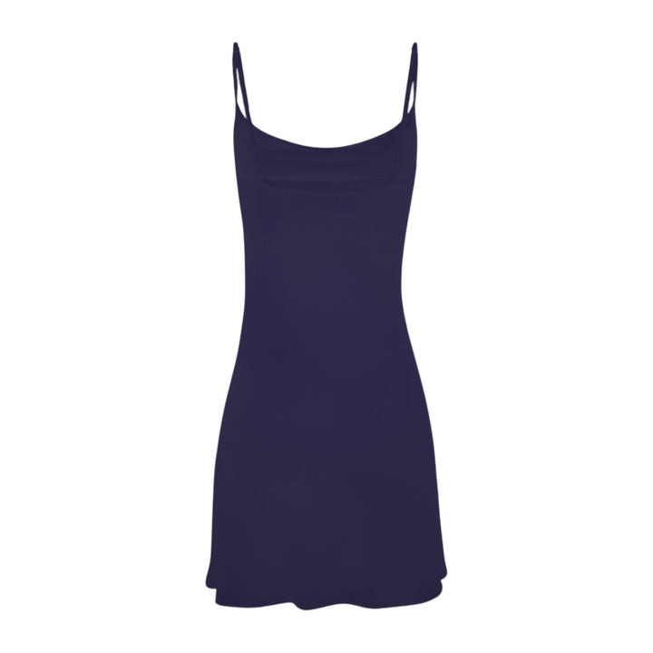 Cowl Neck Viscose Nightie - Navy