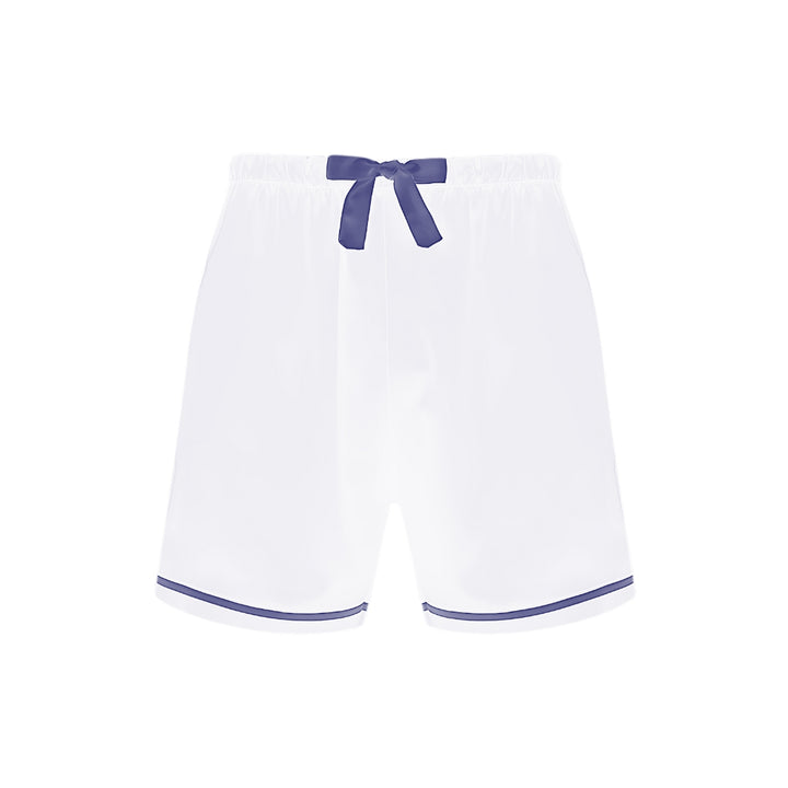 Luxe Personalised Men's White Satin Shorts