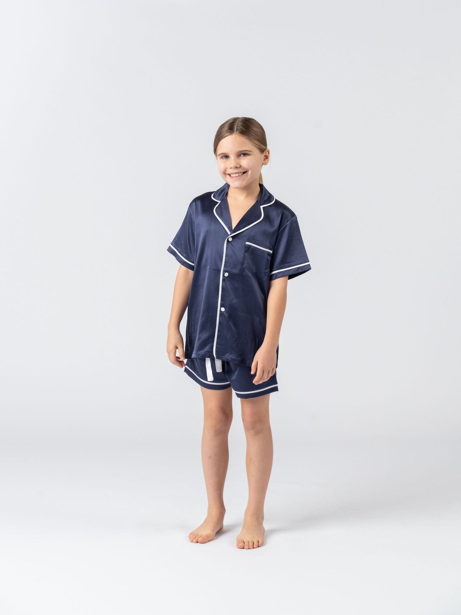 Kids personalised satin online pjs