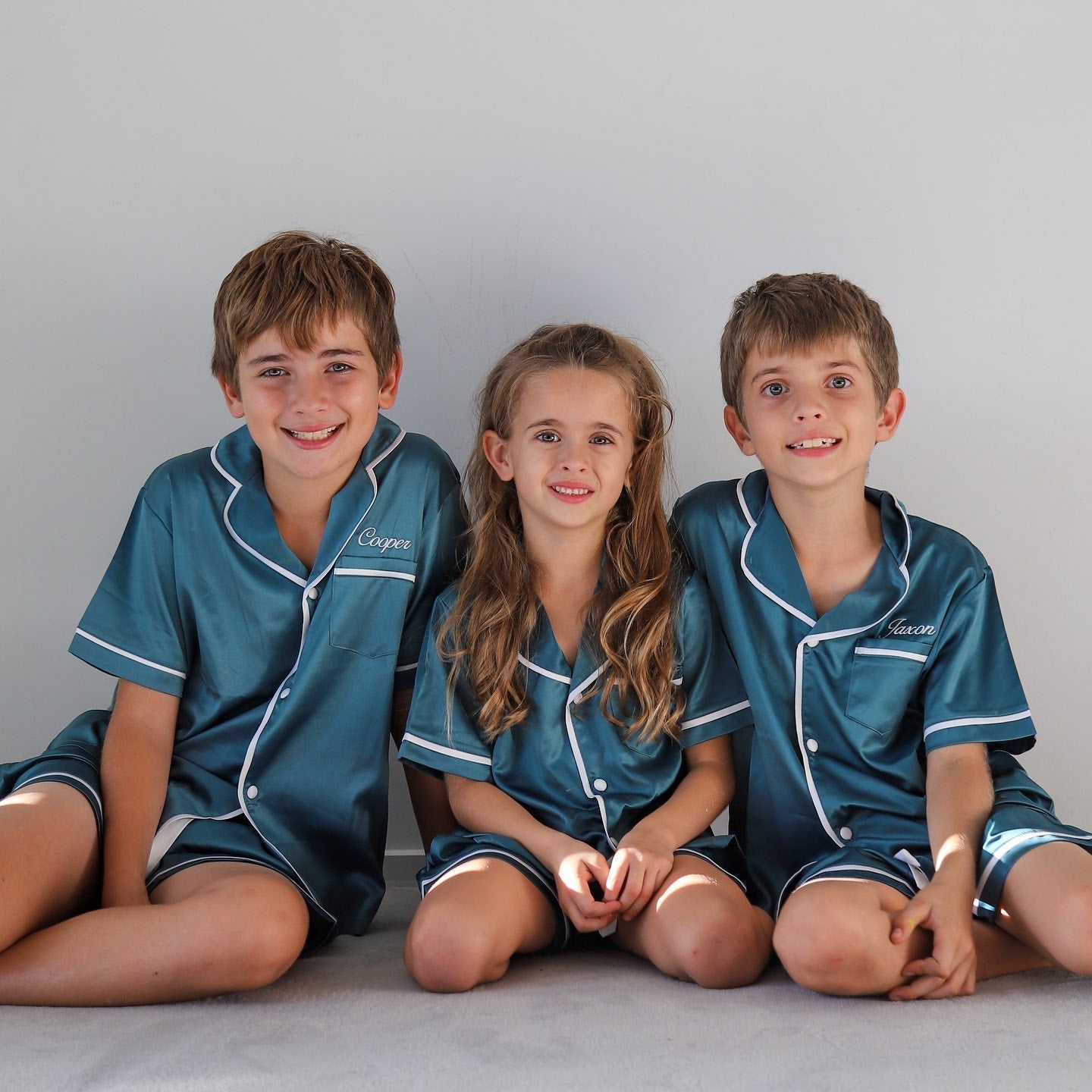 Kids personalised best sale satin pjs