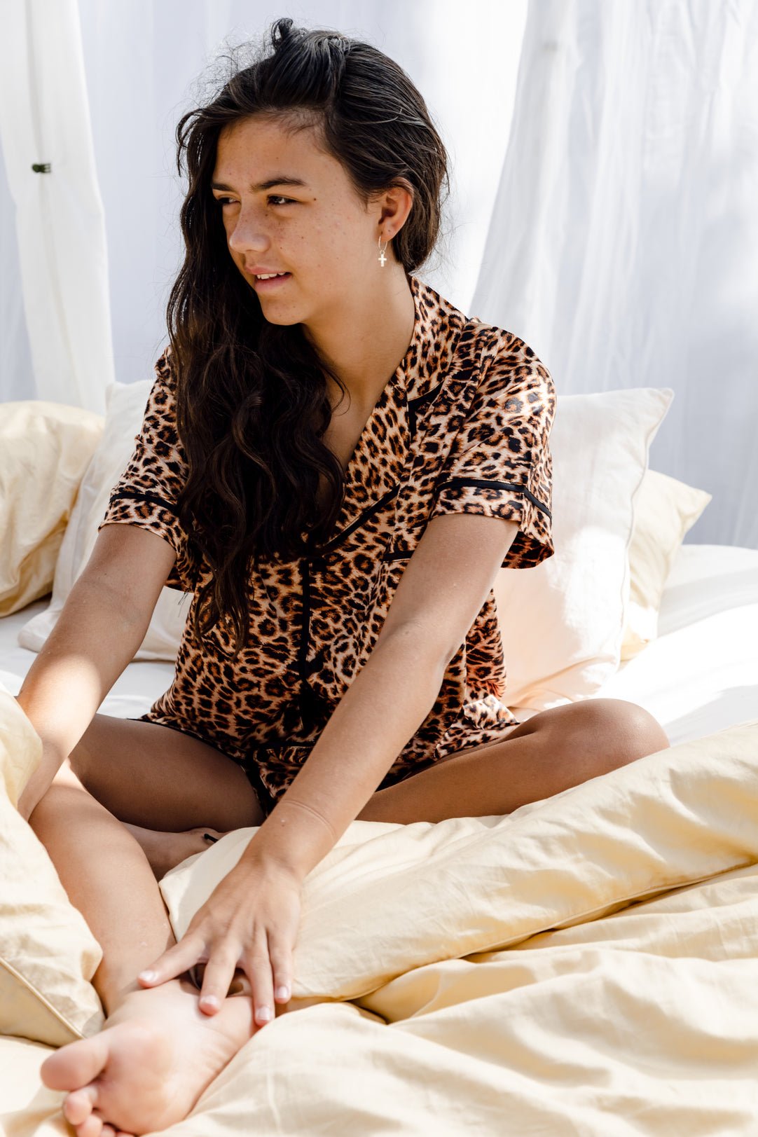 Leopard discount print jammies