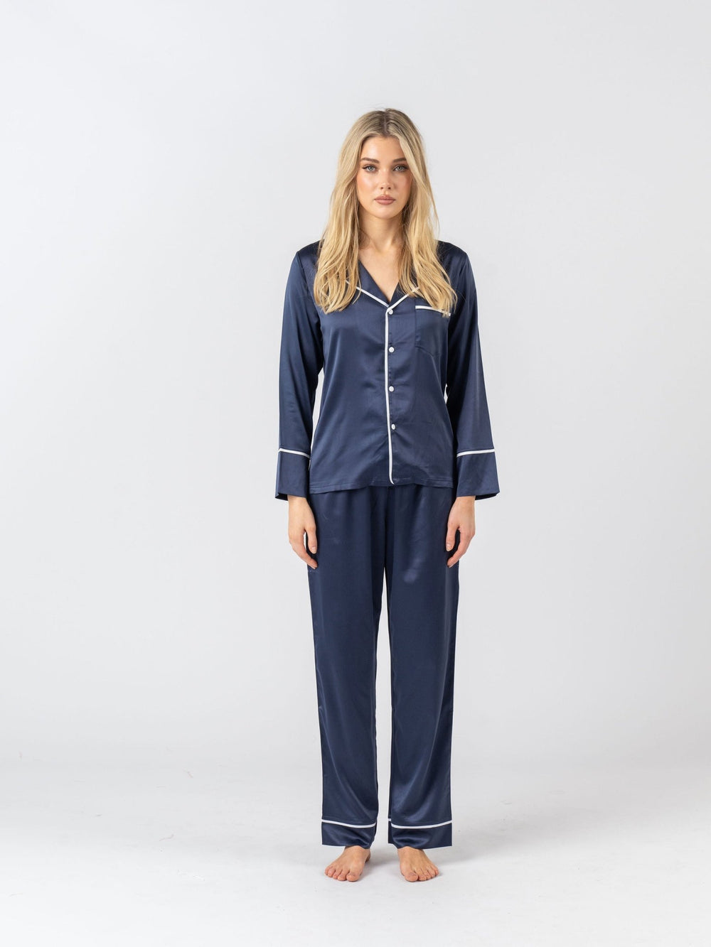 Personalised Sleepwear: Silky Satin Pyjama Sets  Midnight Mischief –  Midnight Mischief Sleepwear