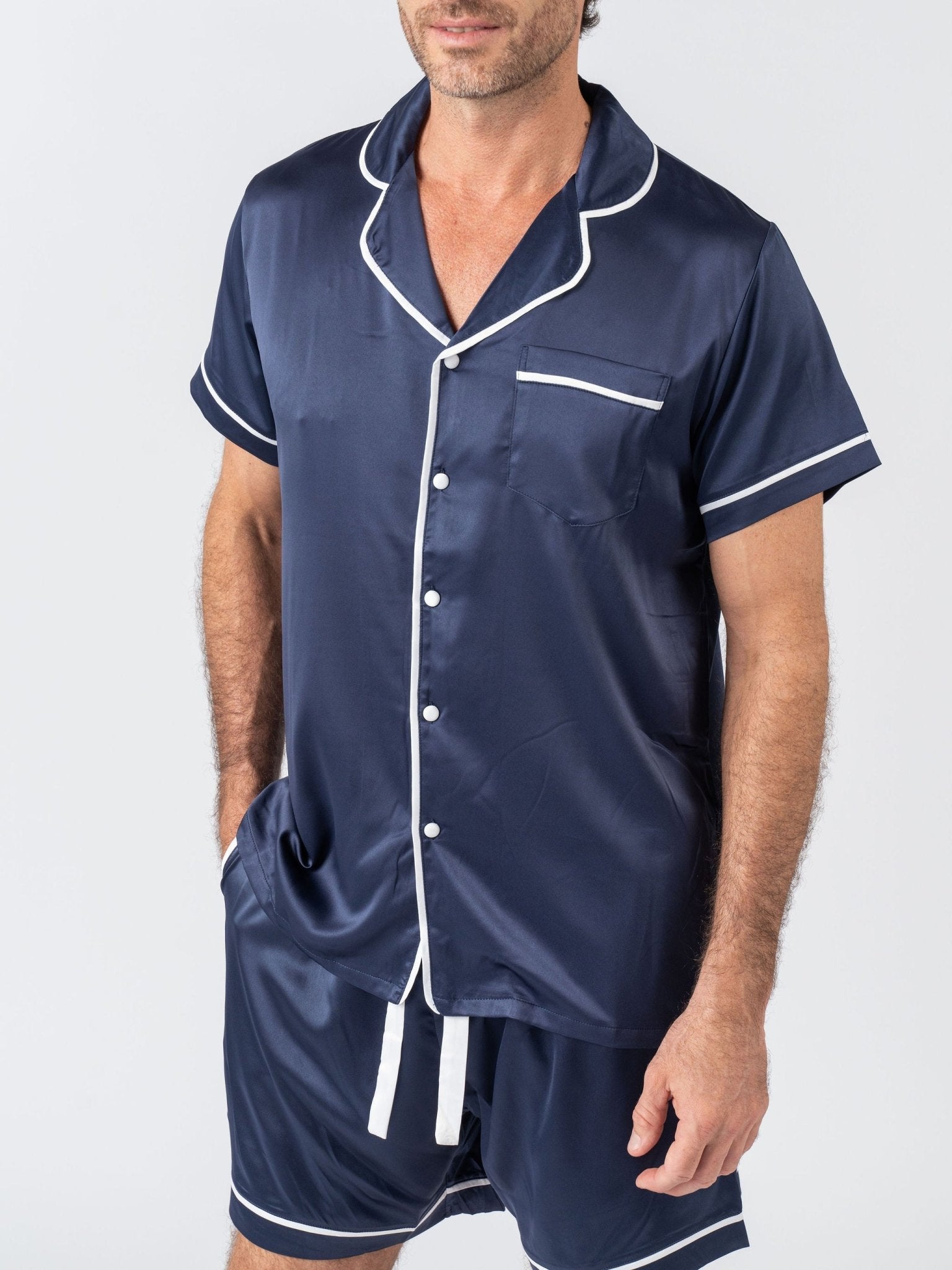 Personalised silk best sale pyjamas mens